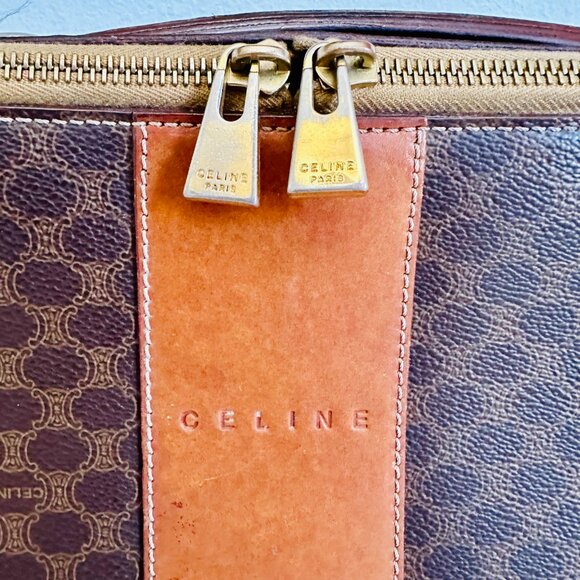 AUTHENTIC RARE CELINE MACADAM CANVAS AND LEATHER LAPTOP CASE VINTAGE MC97 ITALY - Picture 2 of 14
